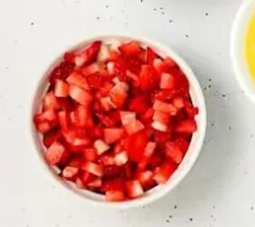 Slice strawberries into small cubes—then do THIS for a stunning, no-bake dessert that is an absolute masterpiece