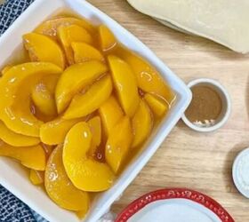Mix 15-oz of canned peaches with THIS for the lazy baker's favorite dessert to make (no stress, no fuss)